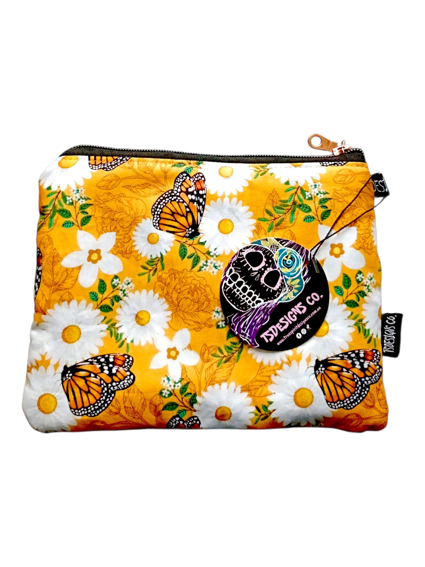 MAKEUP BAG Monarch Butterflies | Sunshine & Flowers