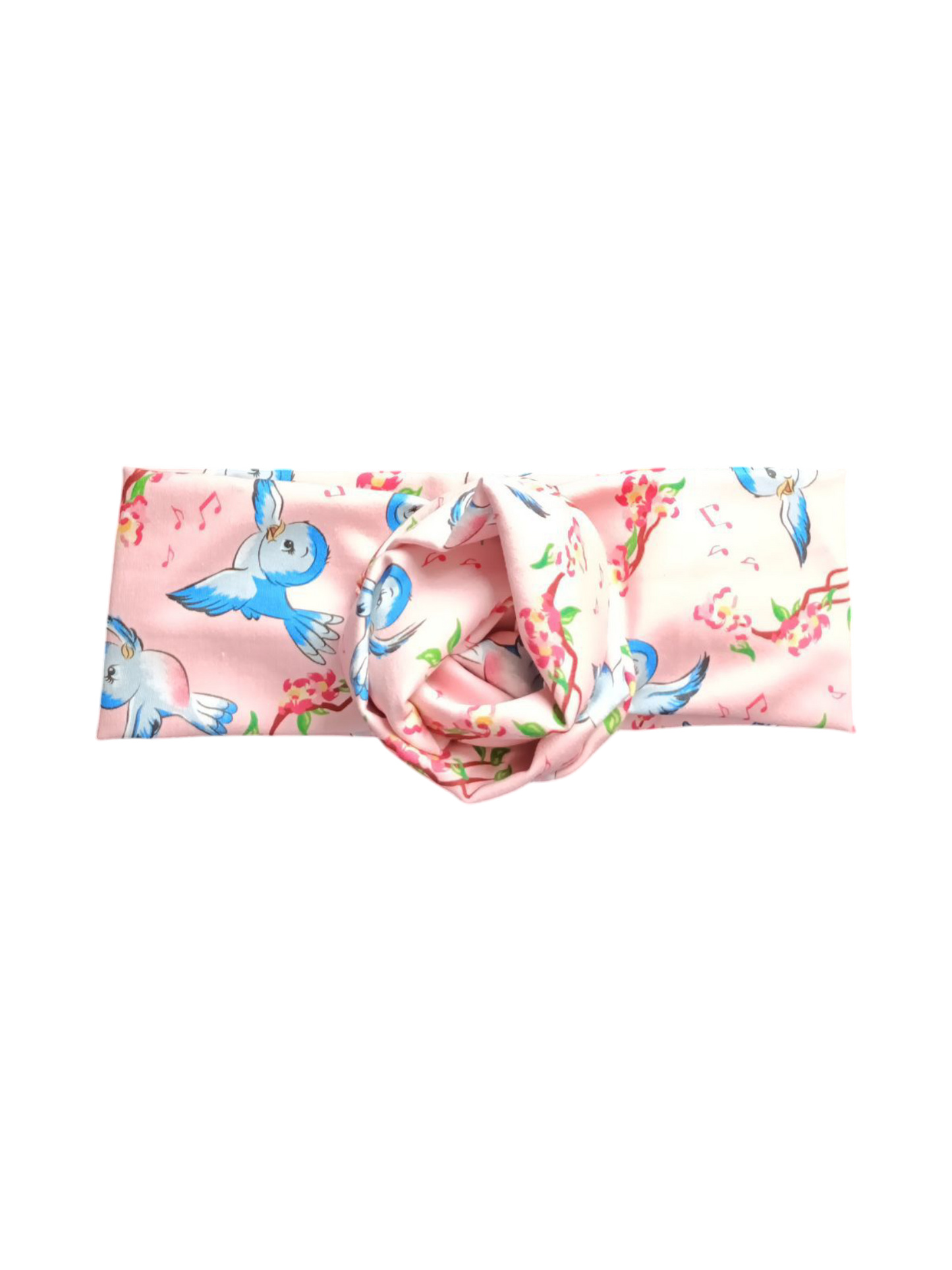BETTY BOO BANDS™ WIRED HEADWRAP | Vintage Blue Bird | Peach Pink