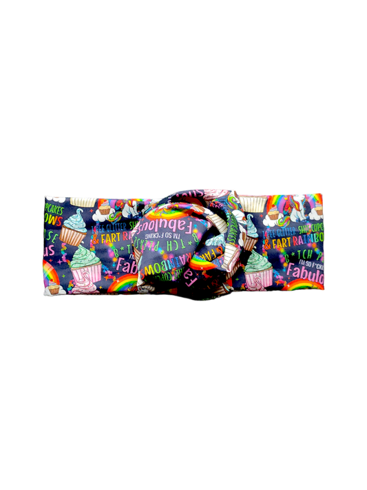 BETTY BOO BANDS™ WIRED HEADWRAP | 18+ Swear Band | B*tch Please I"m so F*cking Fabulous, I Pee Glitter Sh*t Cupcakes & F*rt Rainbows