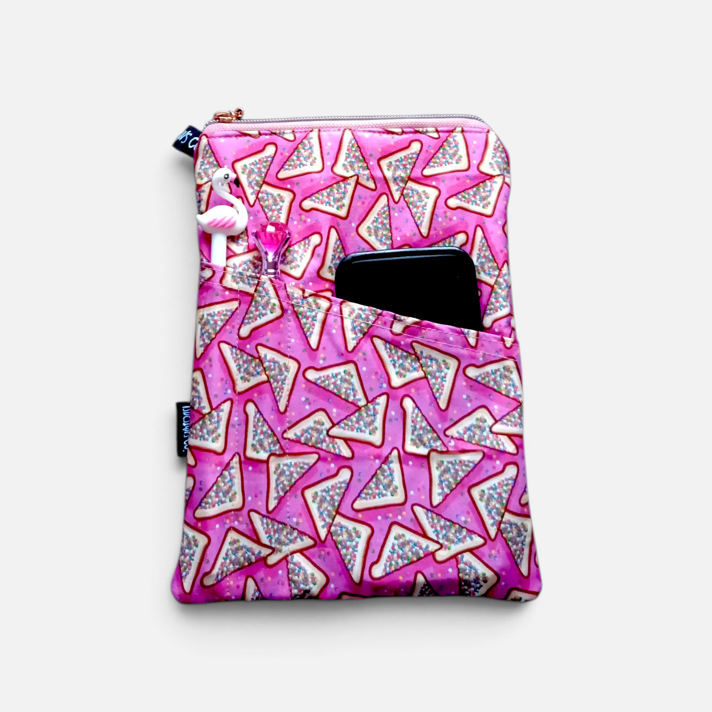Book & Ebook Sleeve A5/A6 + 2-pen & Mobile Front Pockets | Fairybread