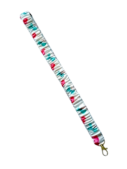 SCRUNCHIE LANYARD | Cute Cherries + Bows