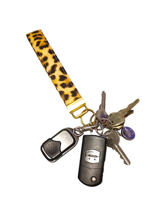 KEY FOB WRISTLET Leopard (17cm x 2.5cm approx)