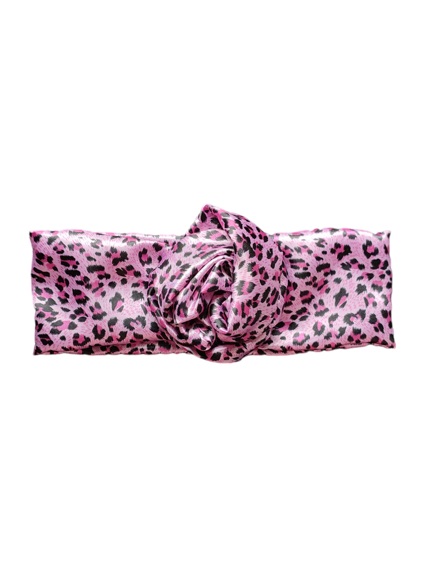 BETTY BOO BANDS™ WIRED HEADWRAP | Satin Leopard | Pink