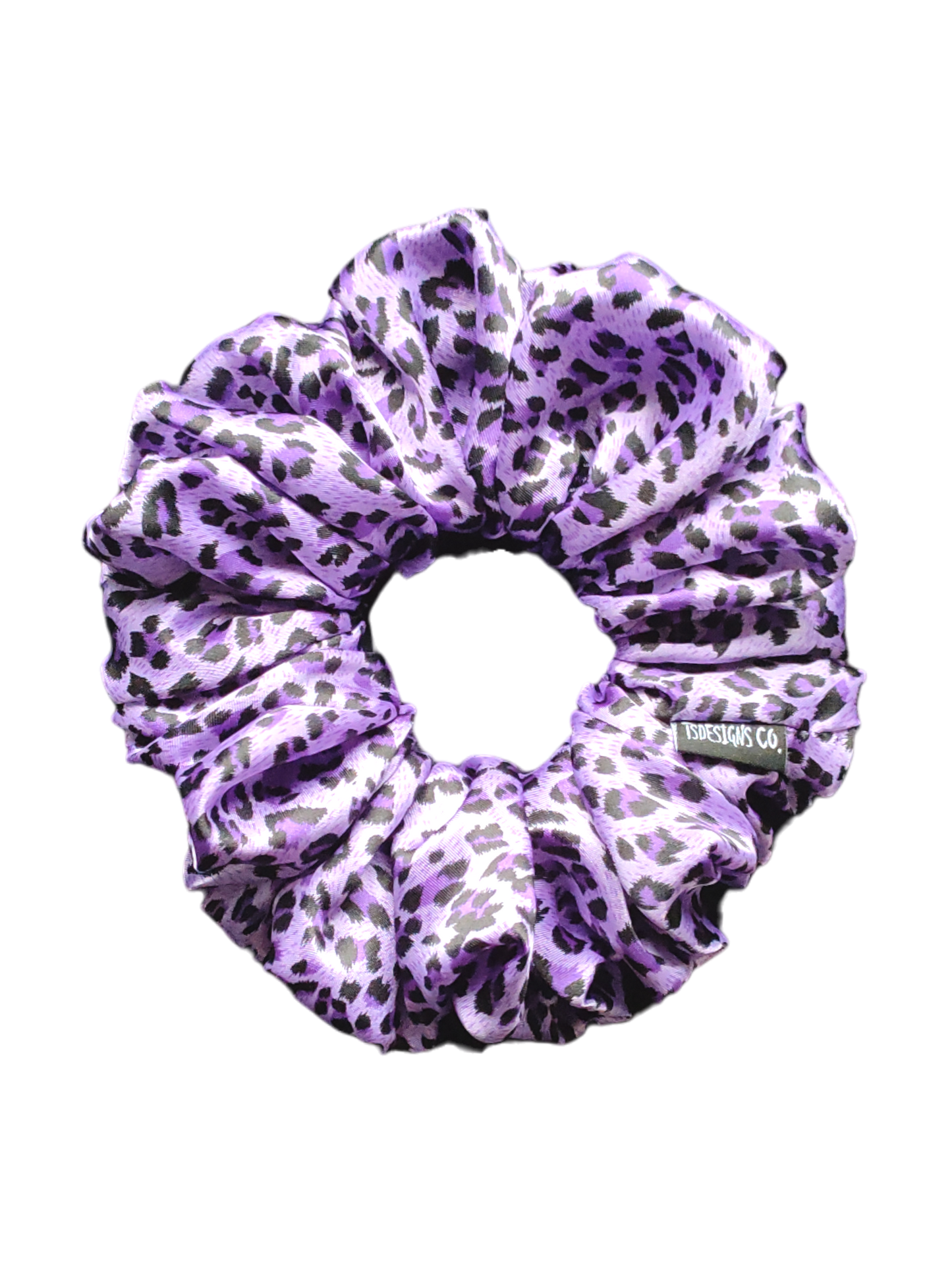 LARGE Satin Purple Leopard