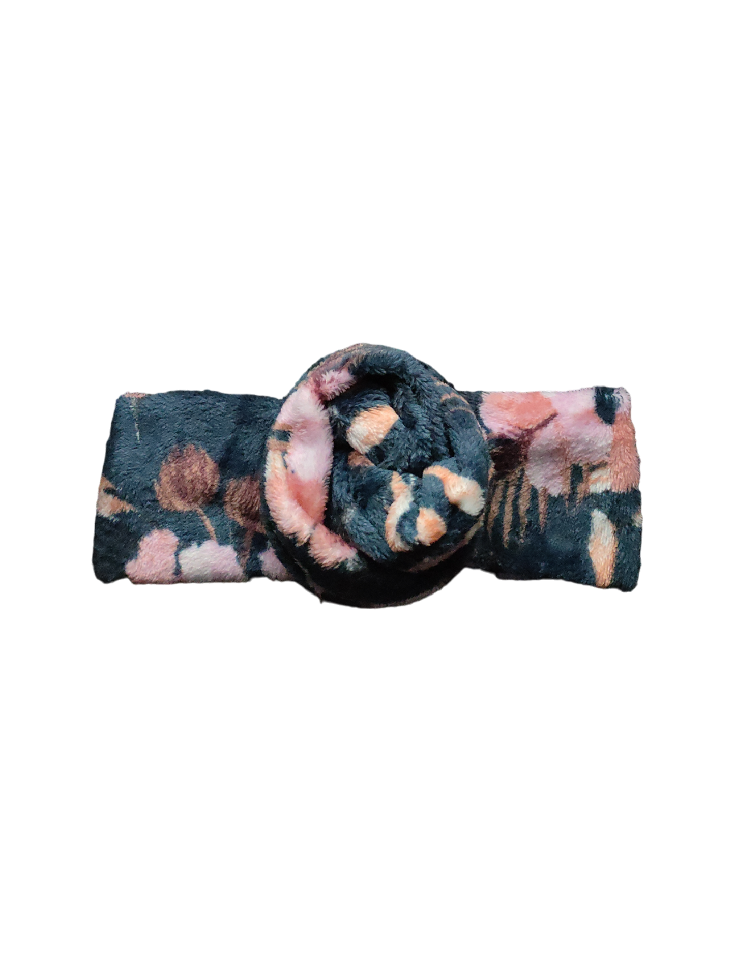 BETTY BOO BANDS™ WIRED HEADWRAP | FLUFFY WIRED BANDS | Floral Navy Blue