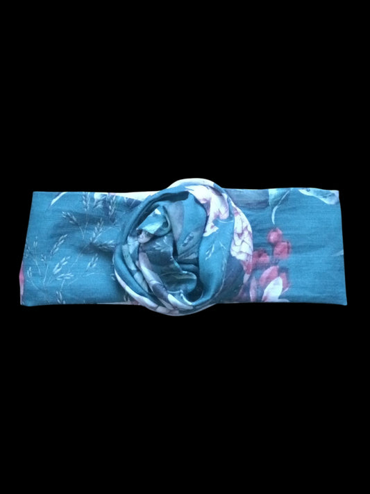 BETTY BOO BANDS™ WIRED HEADWRAP | Linen Vintage Green Floral