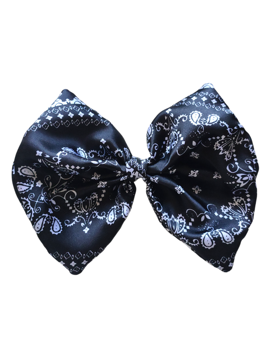 BOWS | XXL SINGLE | Satin Paisley Black