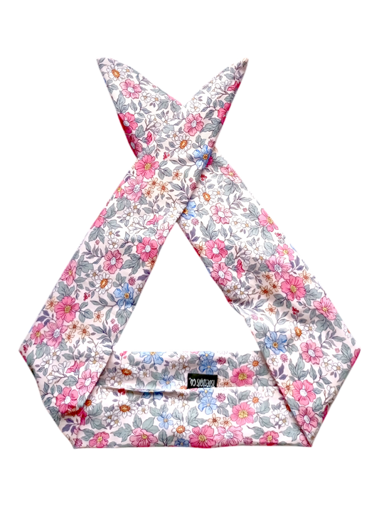 BETTY BOO BANDS™ WIRED HEADWRAP | Poplin Florals | Pink