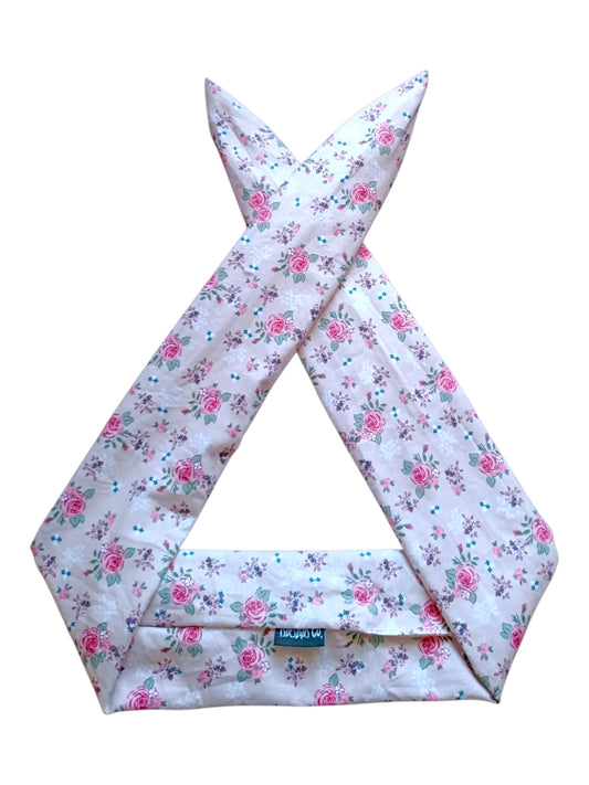 BETTY BOO BANDS™ WIRED HEADWRAP | Vintage Floral | Dusty Pink