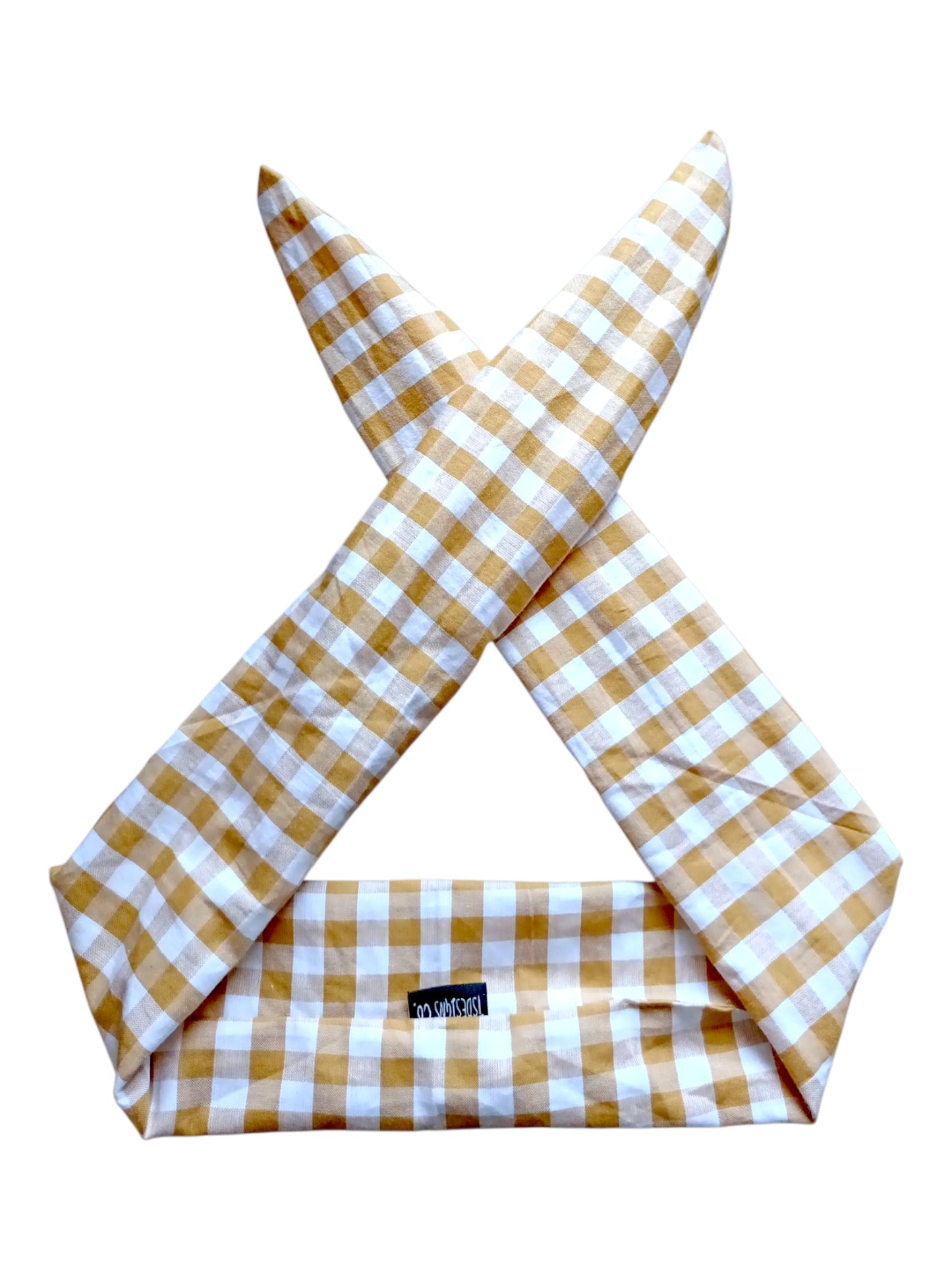BETTY BOO BANDS™ WIRED HEADWRAP | Gingham | Honey Caramel
