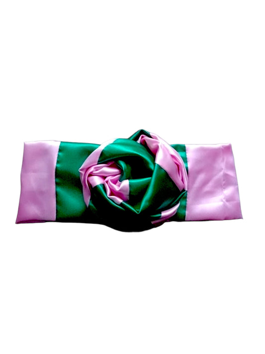 BETTY BOO BANDS™ WIRED HEADWRAP | Satin Green & Pink