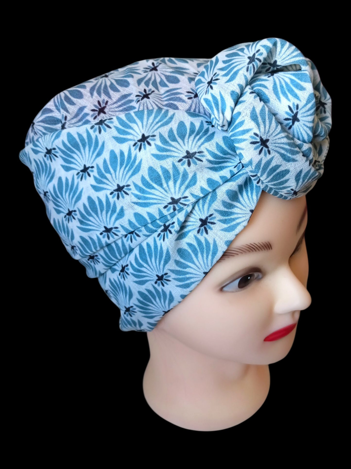 BETTY BOO WIRED TURBAN WRAP | Linen Lotus