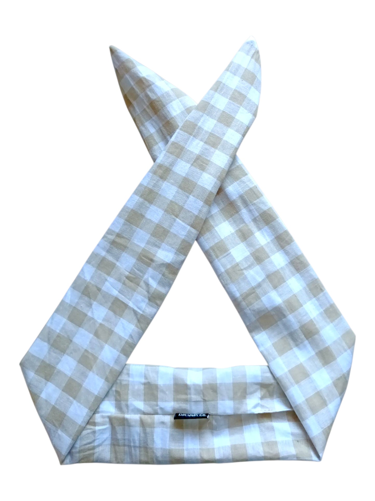 BETTY BOO BANDS™ WIRED HEADWRAP | Gingham | Beige