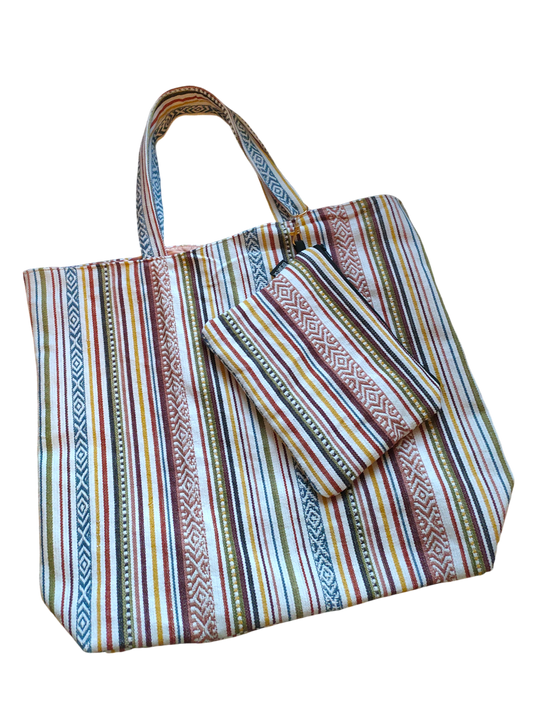 TOTE BAG | LARGE | Boho | Bag + Purse Set