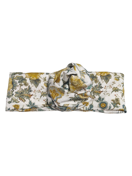 BETTY BOO BANDS™ WIRED HEADWRAP | Linen Gold Florals