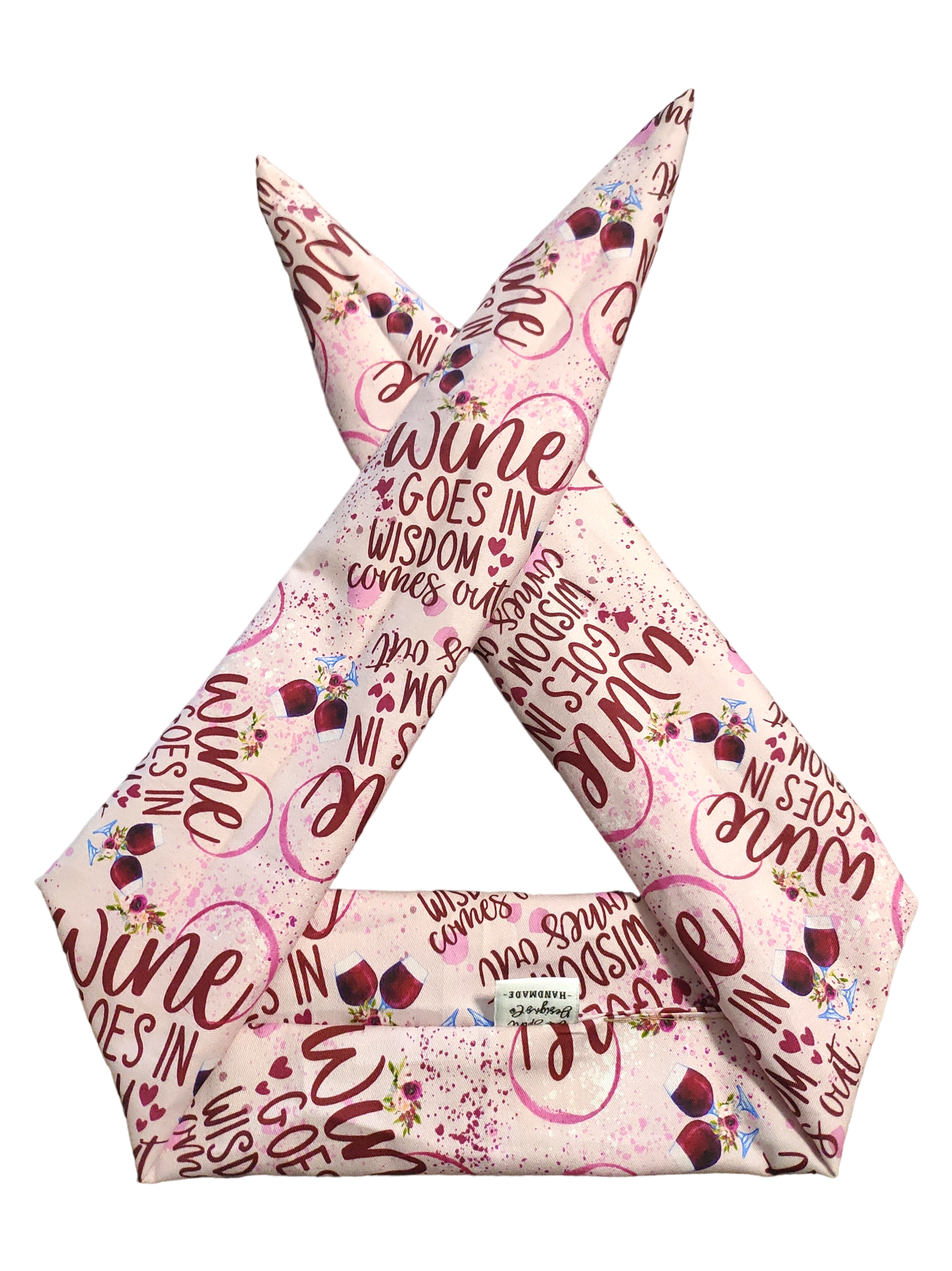 BETTY BOO BANDS™ WIRED HEADWRAP | 18+ Swear Band | Wine Goes In, Wisdom Comes Out