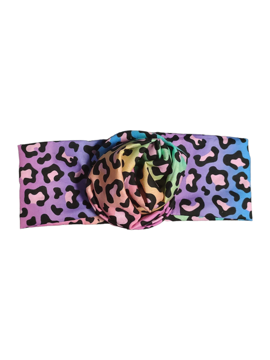 BETTY BOO BANDS™ WIRED HEADWRAP | Rainbow Leopard