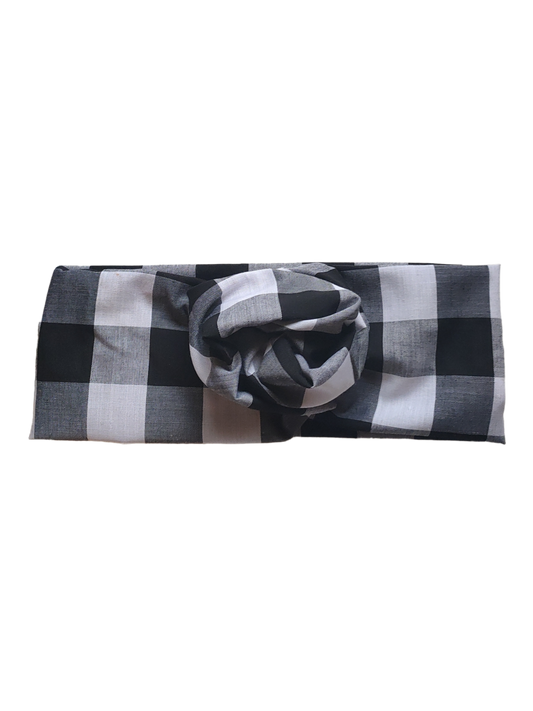 BETTY BOO BANDS™ WIRED HEADWRAP | Gingham Black