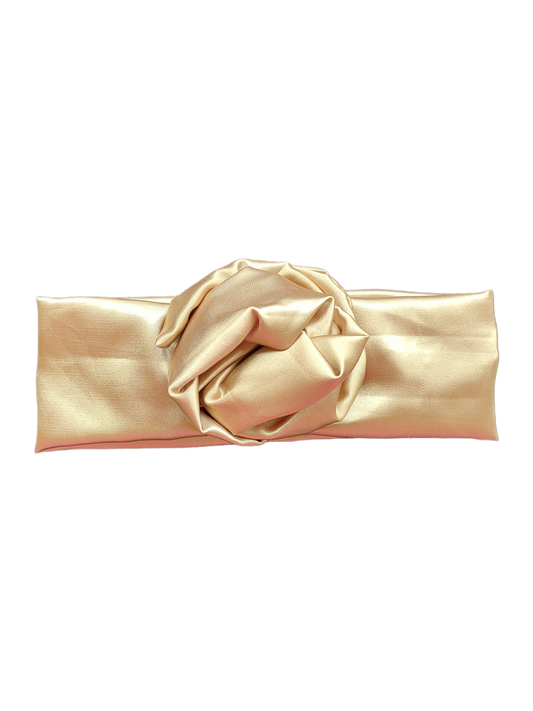 BETTY BOO BANDS™ WIRED HEADWRAP | Satin Latte Brown