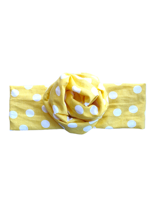 BETTY BOO BANDS™ WIRED HEADWRAP | Diana | Yellow Polkadots