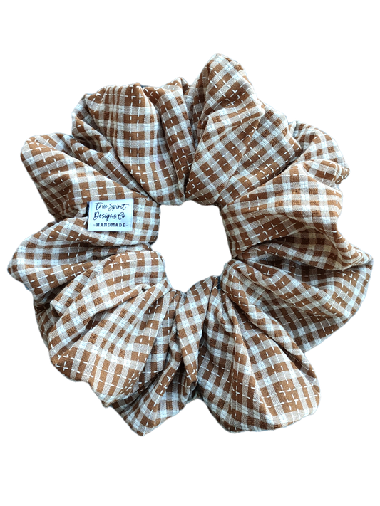 XXL Linen Brown Plaids