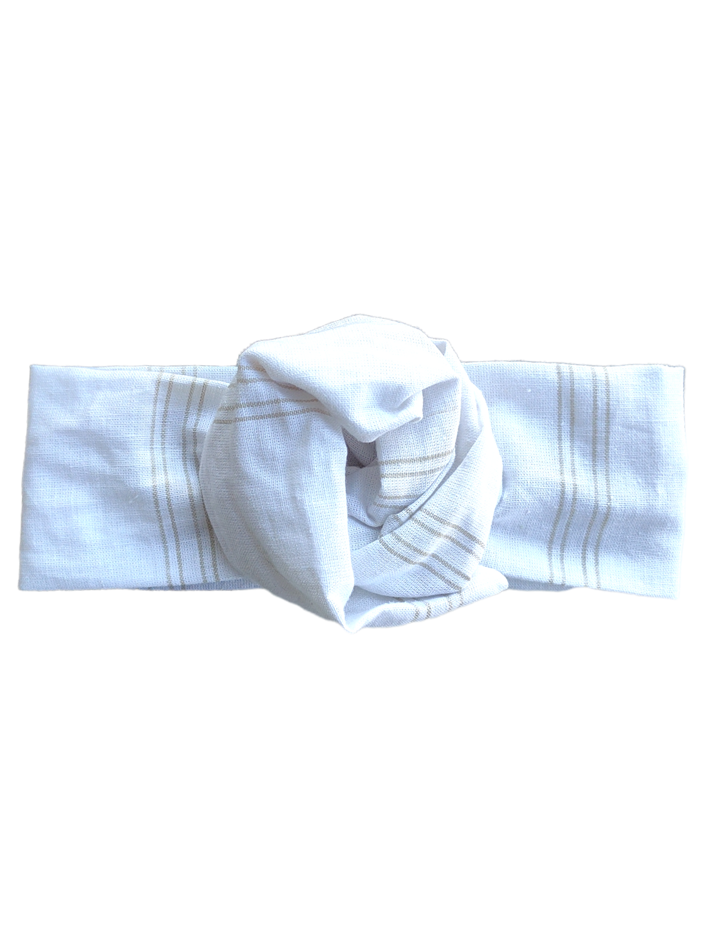 BETTY BOO BANDS™ WIRED HEADWRAP | Linen White with Stripes