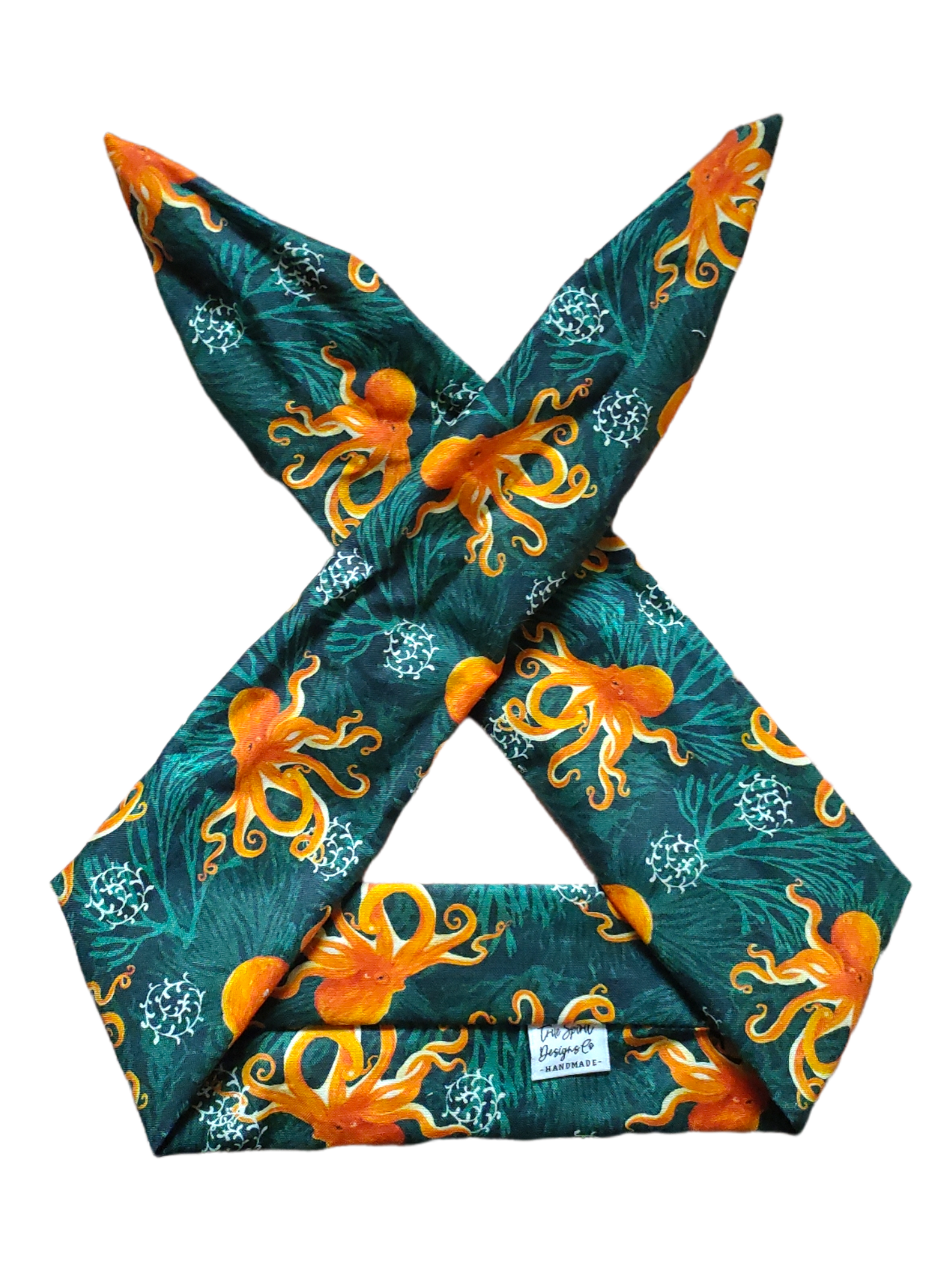 BETTY BOO BANDS™ WIRED HEADWRAP | Octopus Deep Sea Green