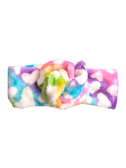 BETTY BOO BANDS™ WIRED HEADWRAP | FLUFFY WIRED BANDS | Rainbow Hearts